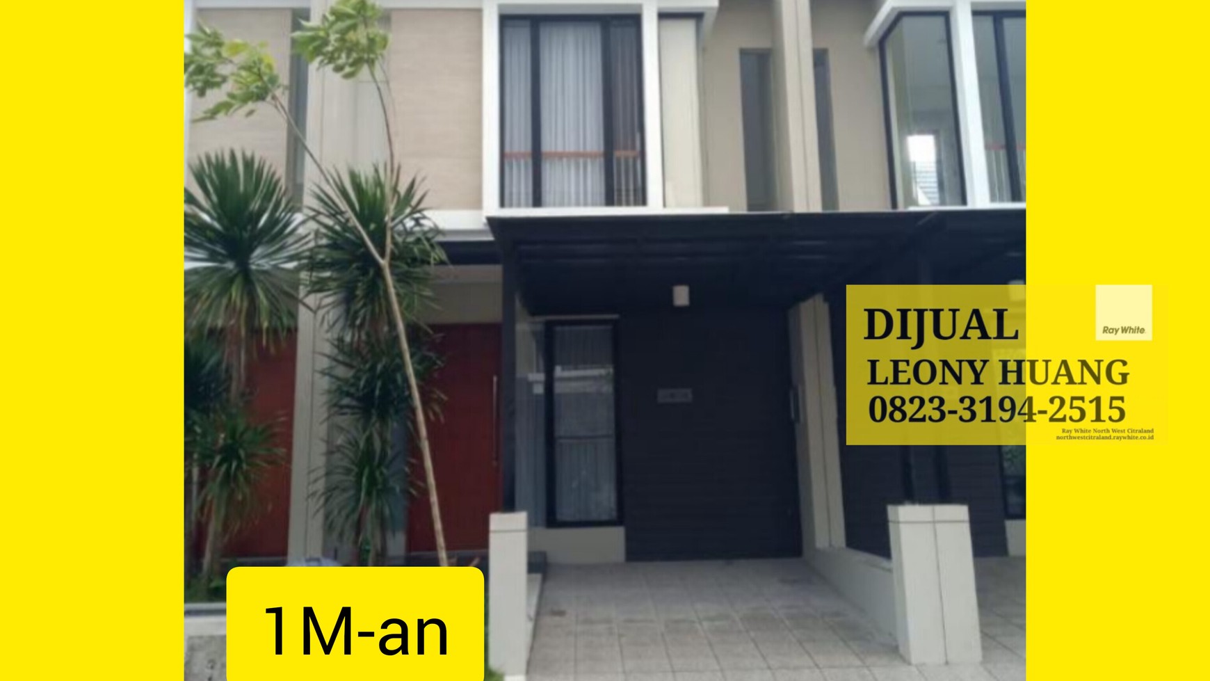 Dijual Rumah North West Full Furnished Baru Gress Citraland Surabaya