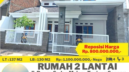 Rumah 2 Lantai di Pinggir Jalan Bunga Sedap Malam Tanjung Senang