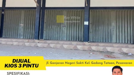 Kios Murah 3 Pintu di Jalan Raya Ganjaran Gedong Tataan Pesawaran