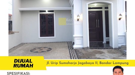 Rumah Minimalis Dekat Lampung Walk dan Rumah Sakit di Urip Sumoharjo