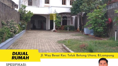 Rumah Tanah 594m2 di Way Besai Teluk Betung Utara Bandar Lampung