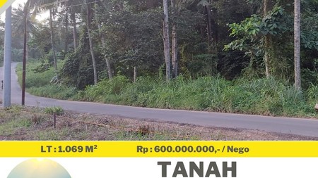 Tanah dekat Pinggir Jalan Raya Sukadanaham Teluk Betung Selatan