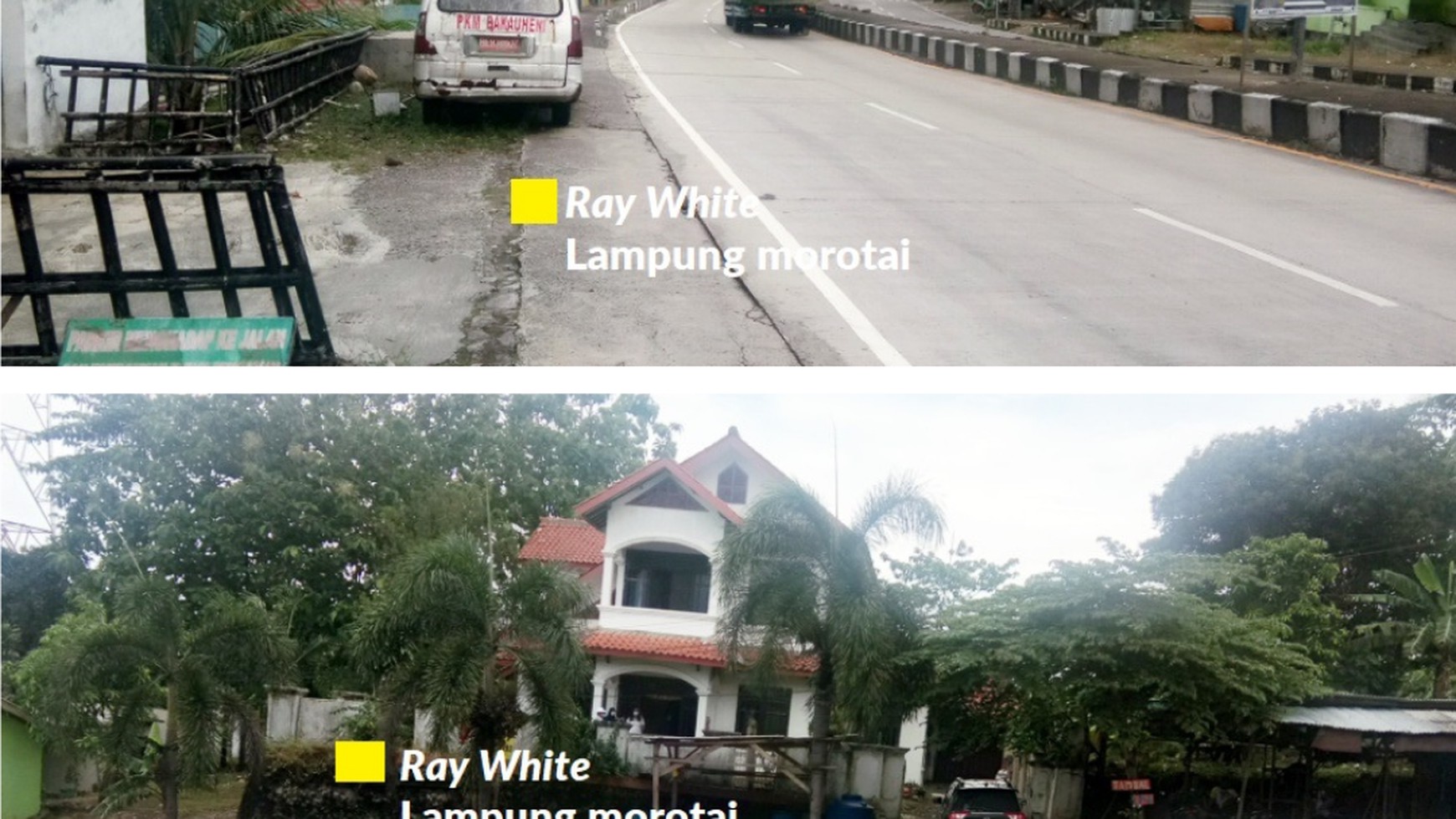 Rumah Pinggir Jalan Lintas Timur Bakauheni Lampung Selatan