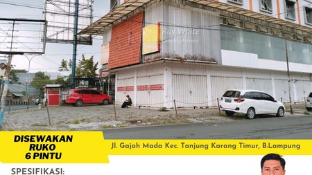 Ruko 2 lantai buat usaha Resto dan Kuliner di Jalan Gajah Mada 