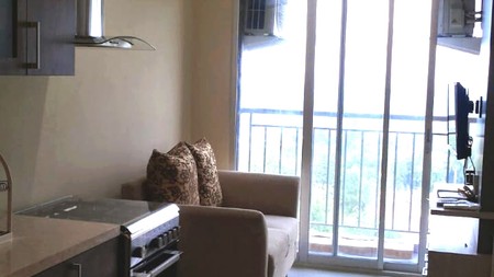 Apartemen Serpong Green View, 2BR Corner, 2 balkon, Furnished, Siap Huni