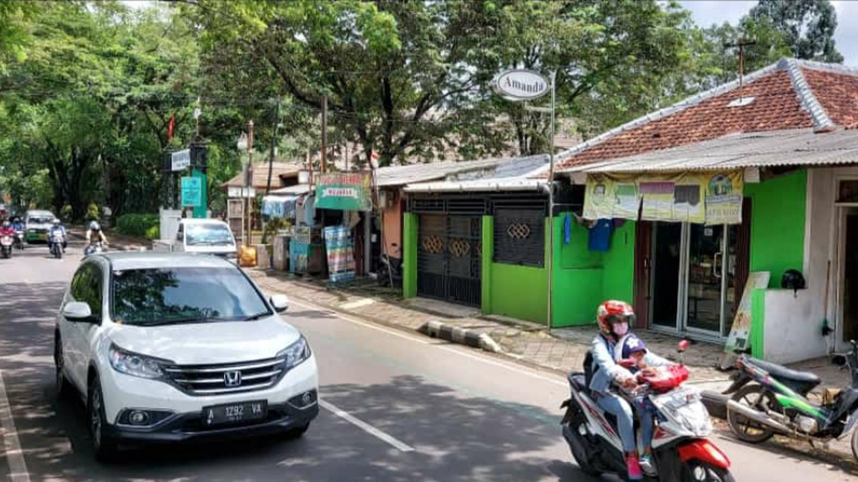 Tanah Berikut Rumah dan Beberapa Kios Pinggir Jalan Raya TMP Taruna, Suka Asih Tangerang