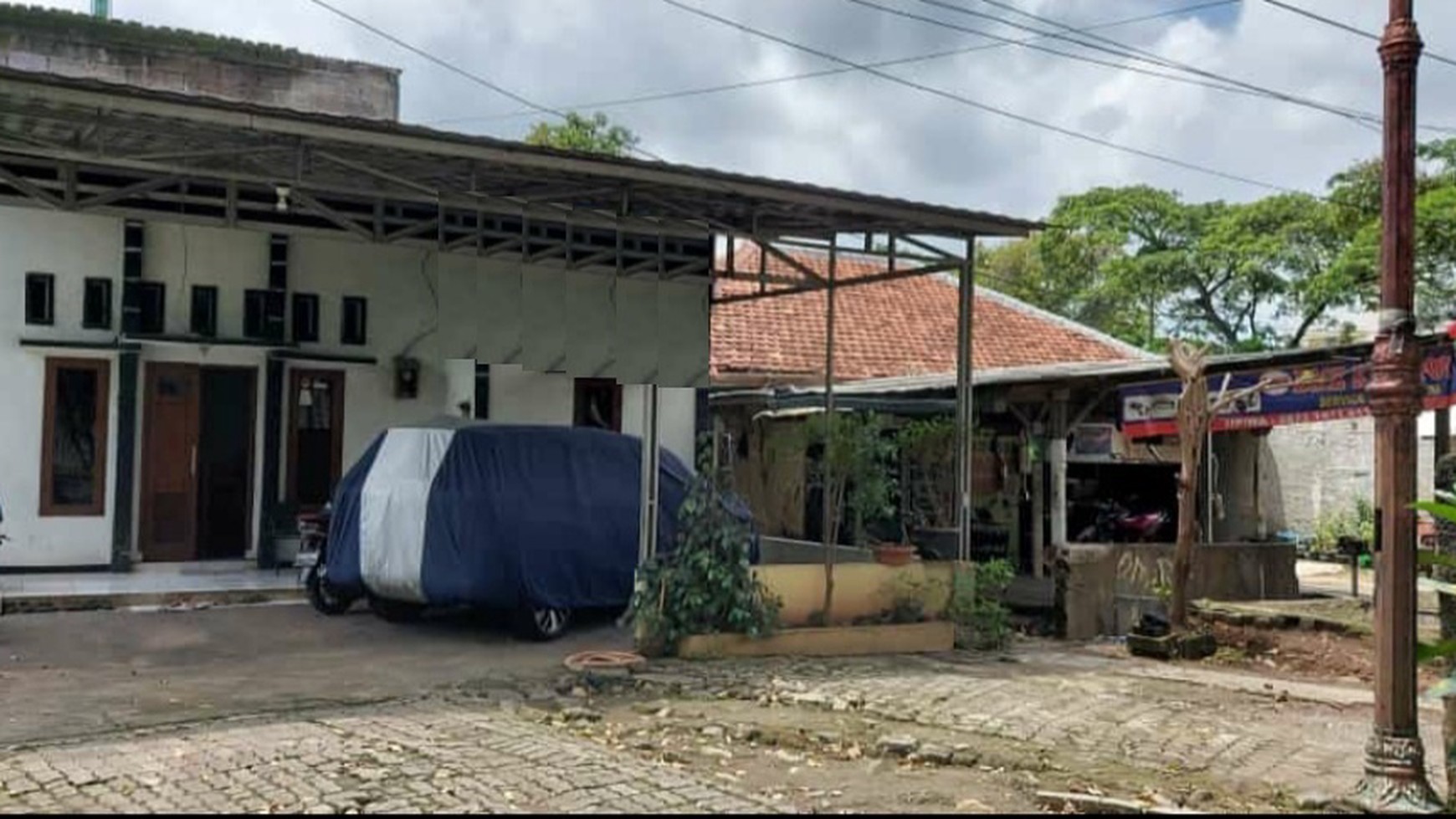 Tanah Berikut Rumah dan Beberapa Kios Pinggir Jalan Raya TMP Taruna, Suka Asih Tangerang