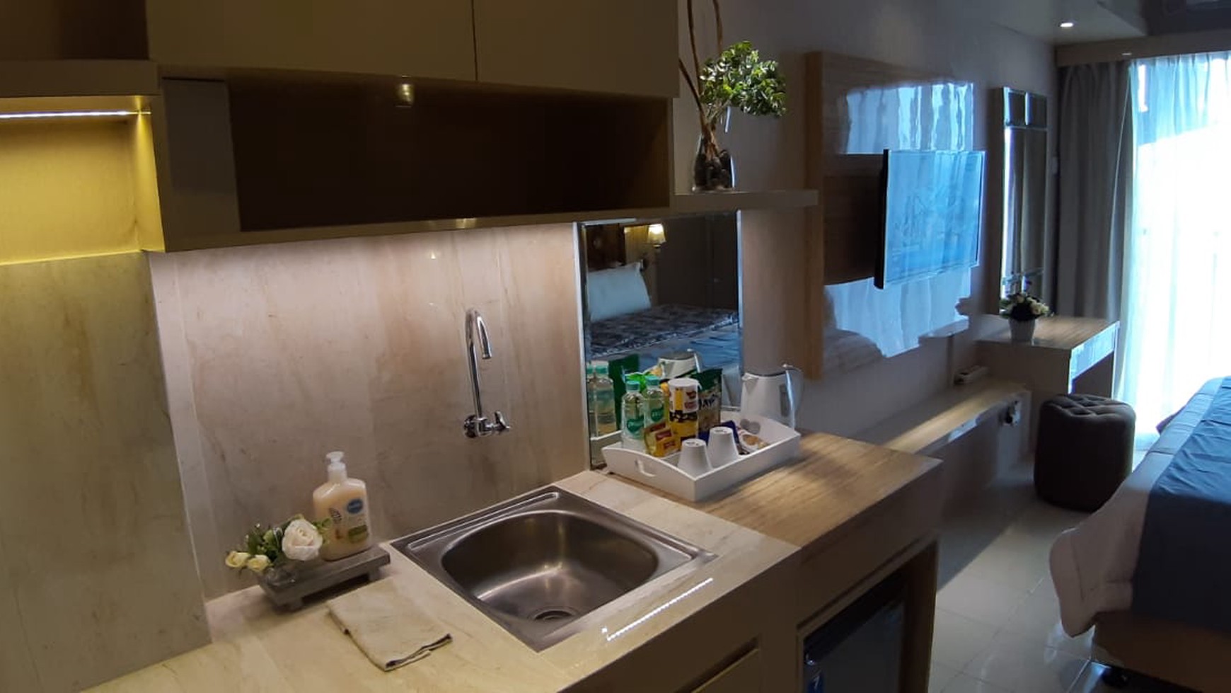 Apartemen Serpong Green View BSD City, Studio Fully Furnished Cantik, Siap Huni