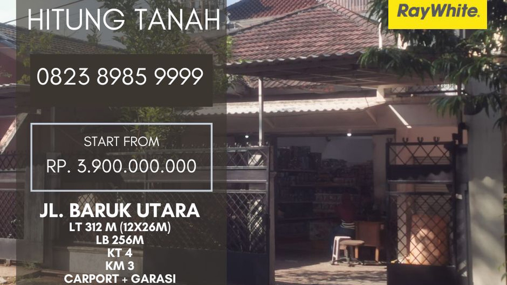 DIJUAL RUMAH DAERAH BARUK UTARA 