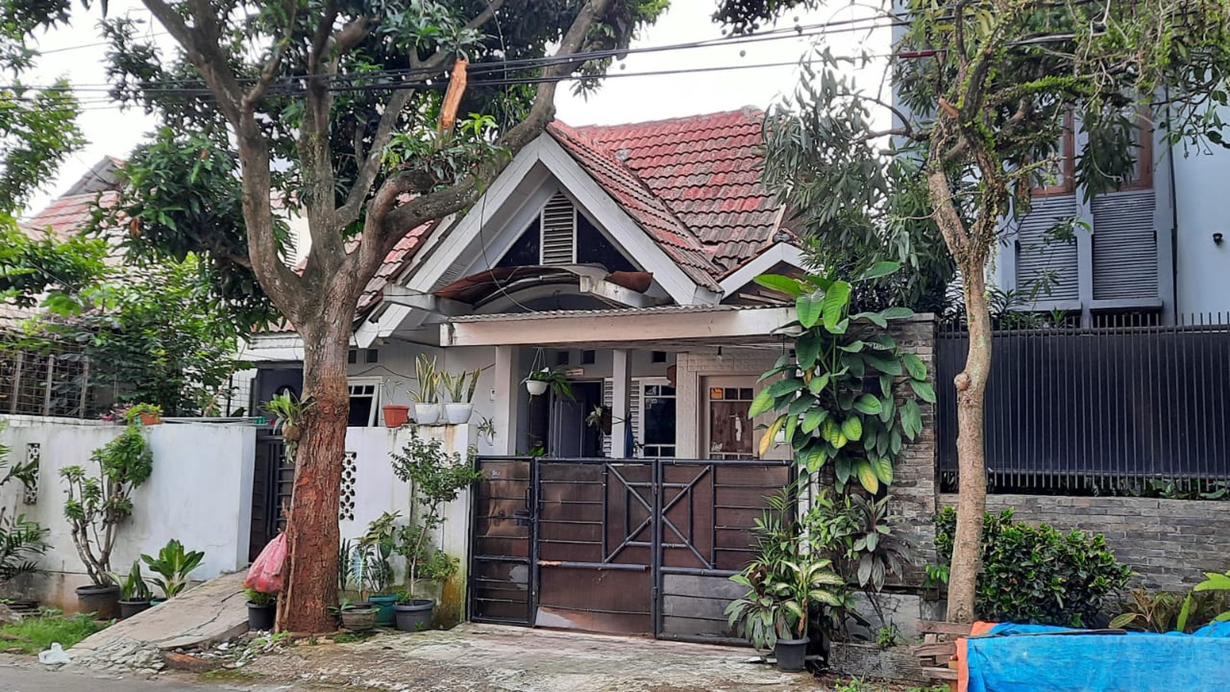 Rumah 1 lantai dengan paviliun, lingkungan aman dan nyaman  di BSD.