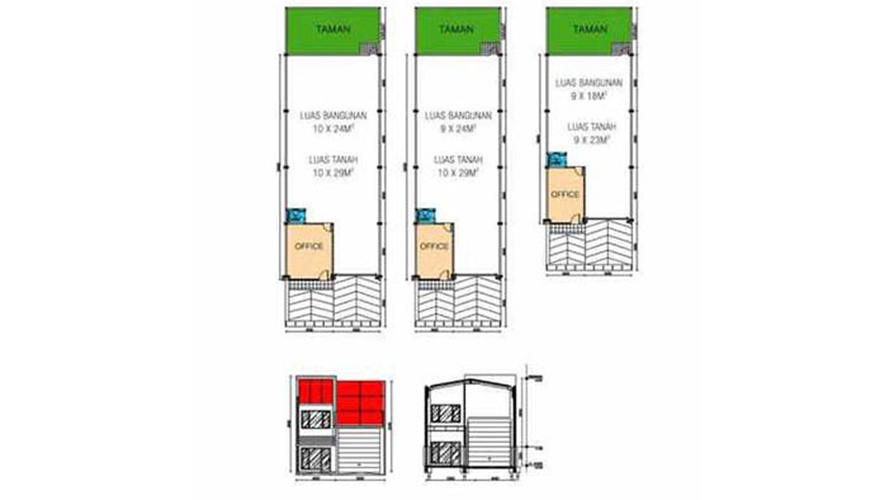 Gudang Baru di 3 Bisnis Center, Karawang Luas 288m2