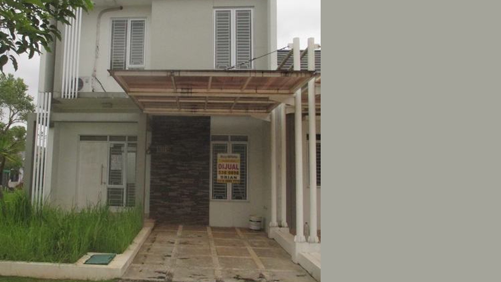 dijual rumah di jalan edelweiss serpong natura serpong tangerang, strategis, dilalui transportasi, jalan penghubung 3 kota, BSD, Bandung, Bogor, siap huni