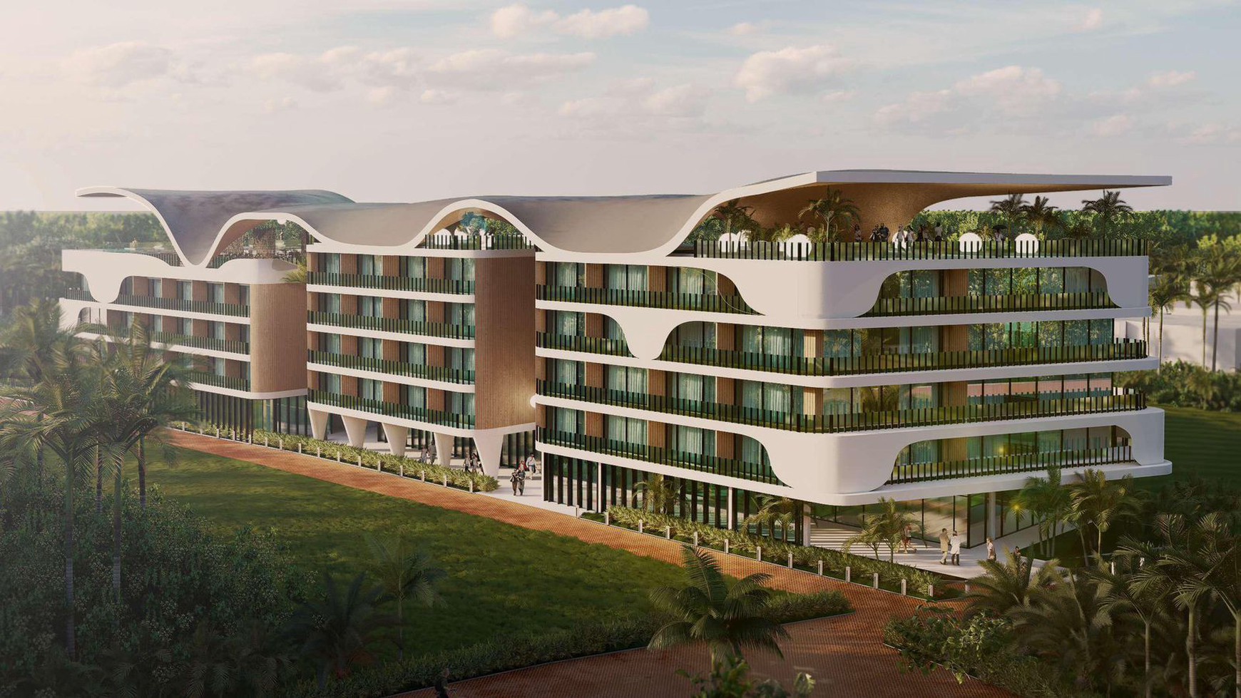 For Sale Leasehold - Brand new 5 stars complex apartment with unique style Canggu Bali / S 