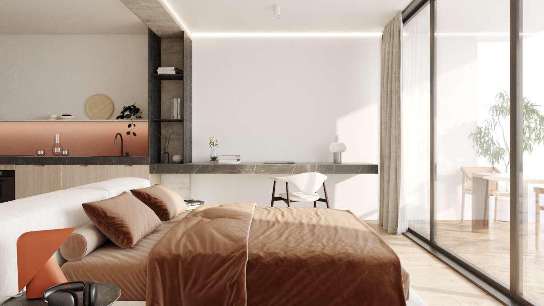 For Sale Leasehold - Brand new 5 stars complex apartment with unique style Canggu Bali / S 