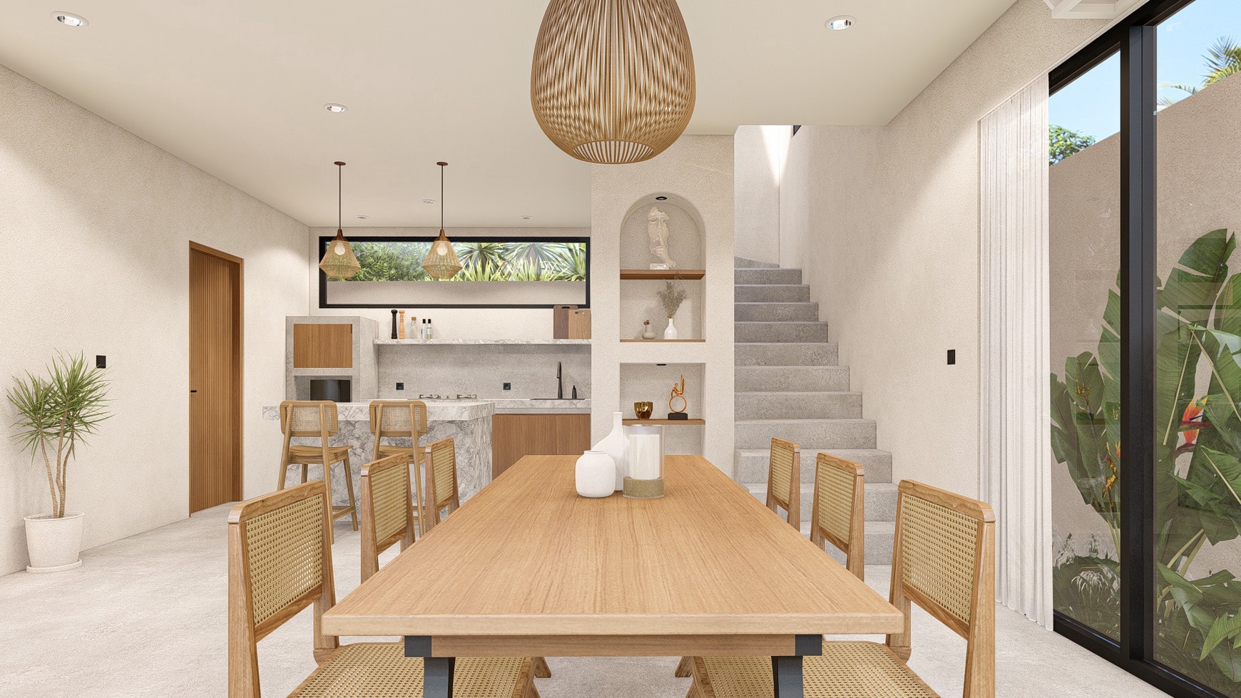 For Sale Leasehold - Brand new modern villa 3 bedrooms with rooftop 2 minutes to Seseh beach with ocean view Bali