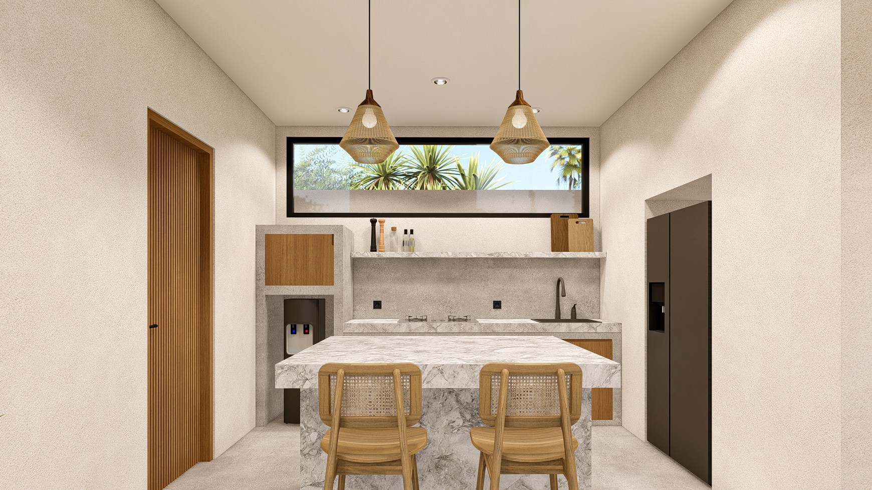 For Sale Leasehold - Brand new modern villa 3 bedrooms with rooftop 2 minutes to Seseh beach with ocean view Bali