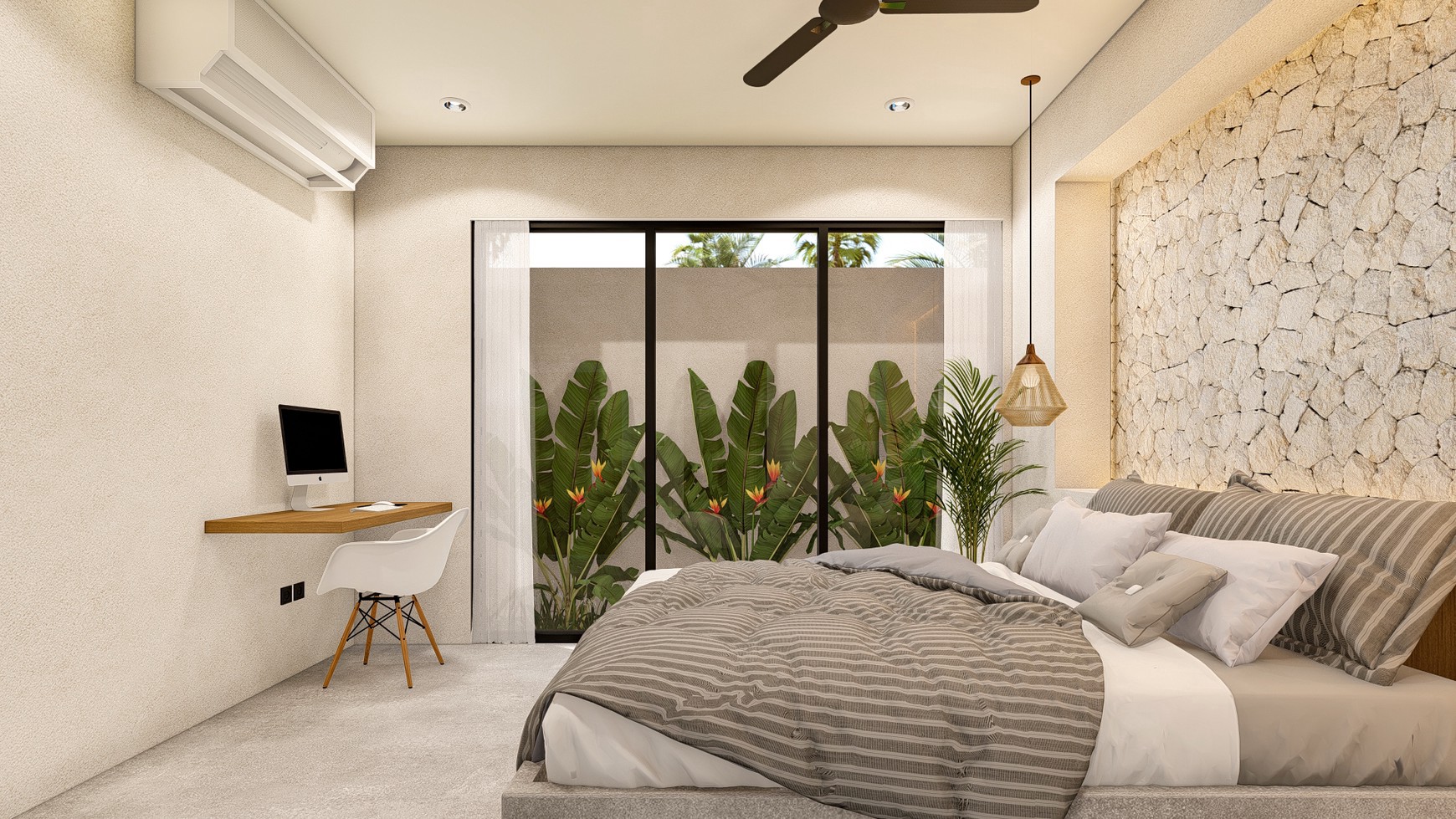 For Sale Leasehold - Brand new modern villa 3 bedrooms with rooftop 2 minutes to Seseh beach with ocean view Bali