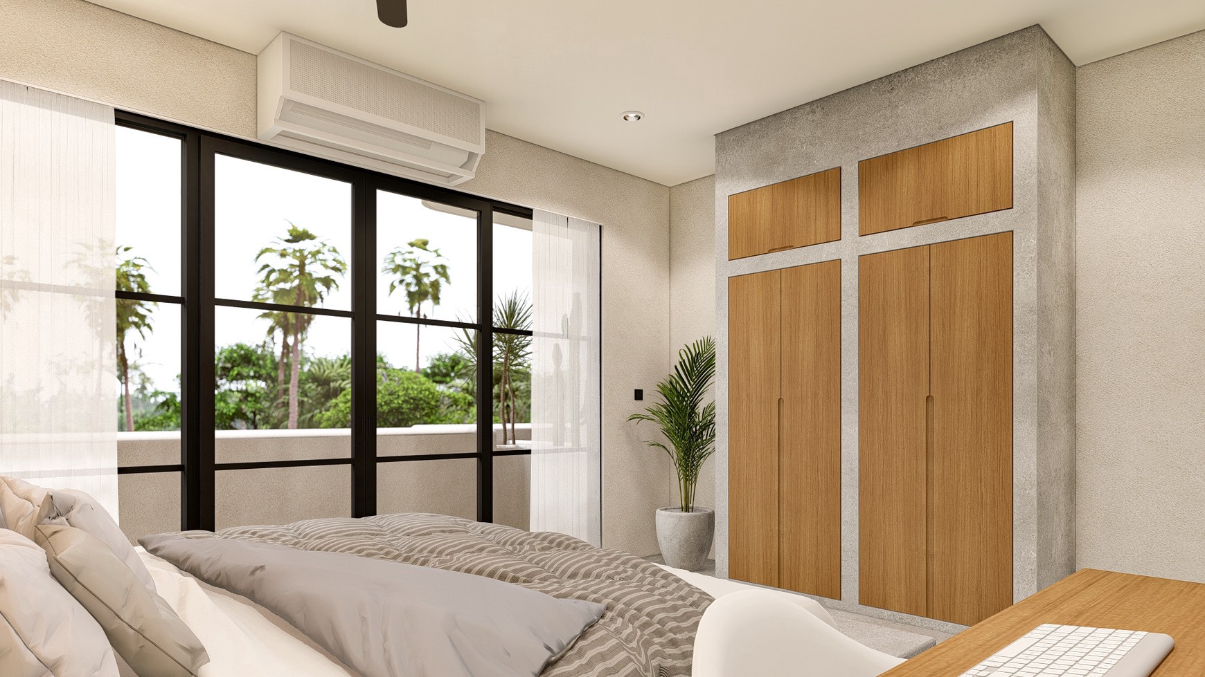 For Sale Leasehold - Brand new modern villa 3 bedrooms with rooftop 2 minutes to Seseh beach with ocean view Bali