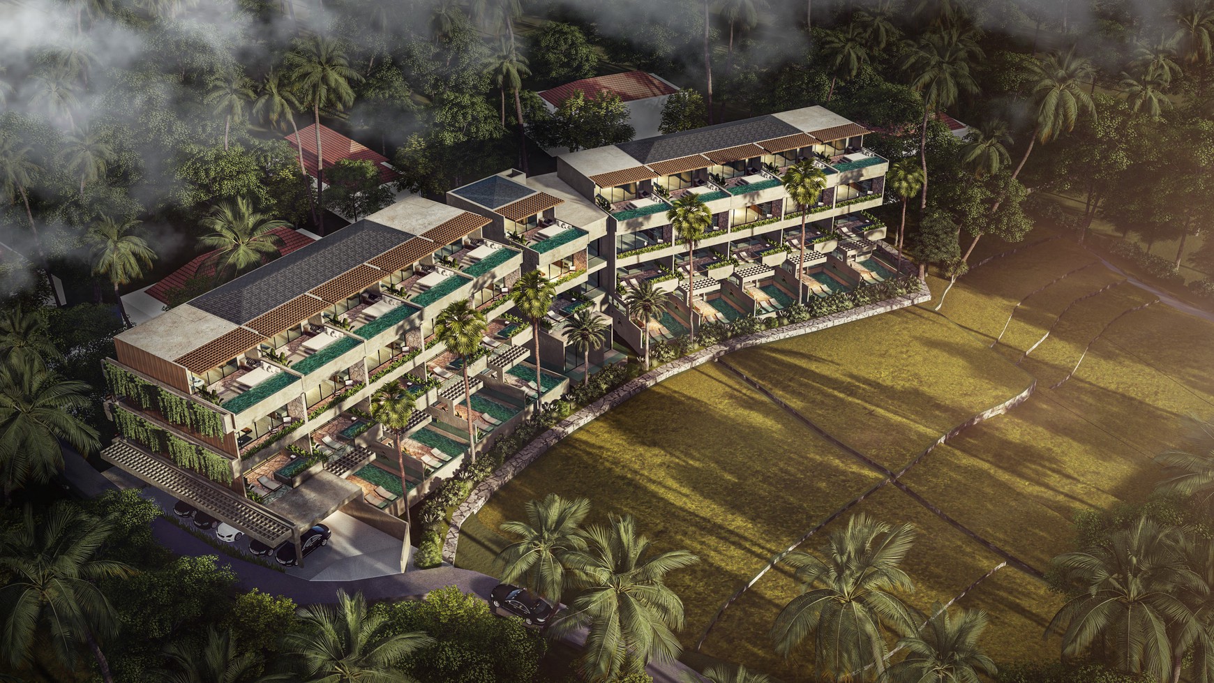 For sale Leasehold - Brand new apartment Penthouse Suite 2 bedrooms with modern design , Tumbak Bayuh Bali