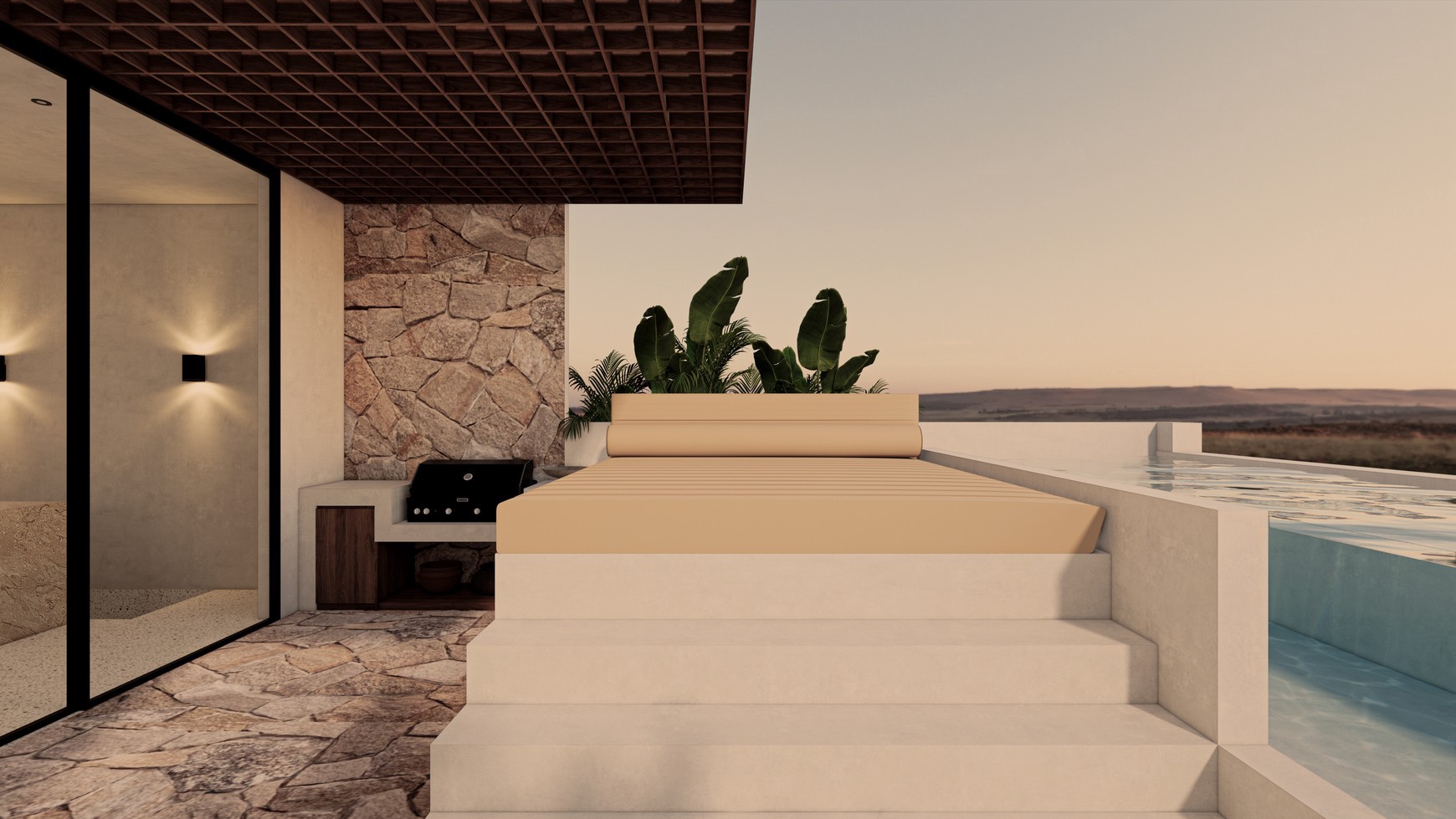 For sale Leasehold - Brand new apartment Penthouse Suite 2 bedrooms with modern design , Tumbak Bayuh Bali