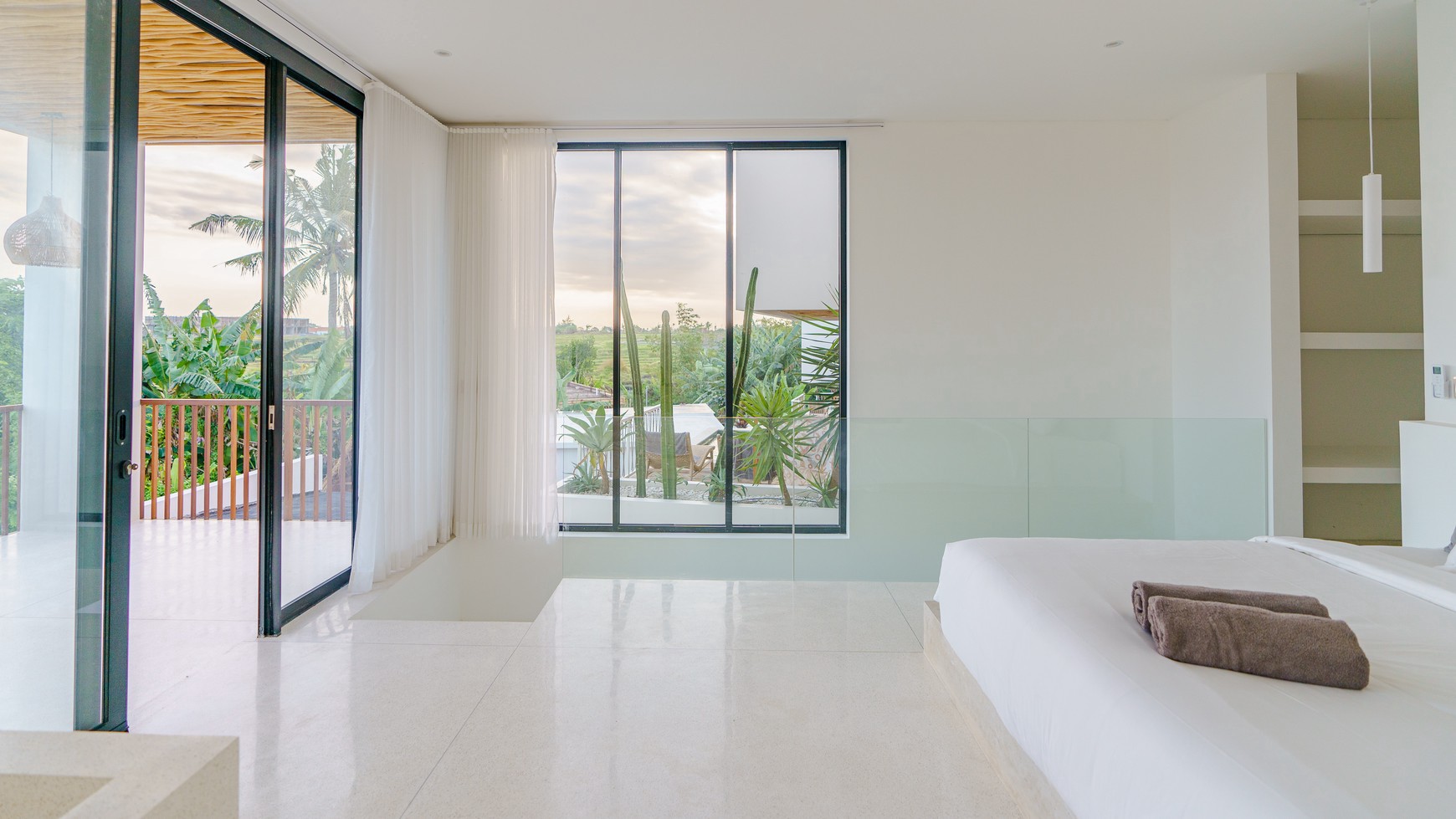 For Sale Leasehold - Brand new apartment 1 bedroom with rice field view in quiet spot Pererenan , Canggu Bali