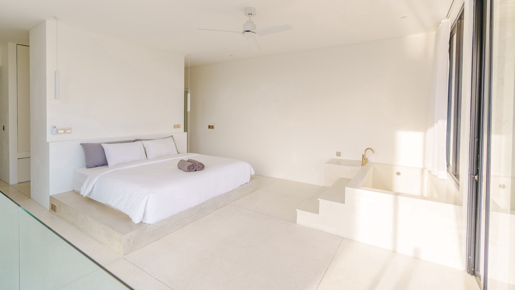 For Sale Leasehold - Brand new apartment 1 bedroom with rice field view in quiet spot Pererenan , Canggu Bali