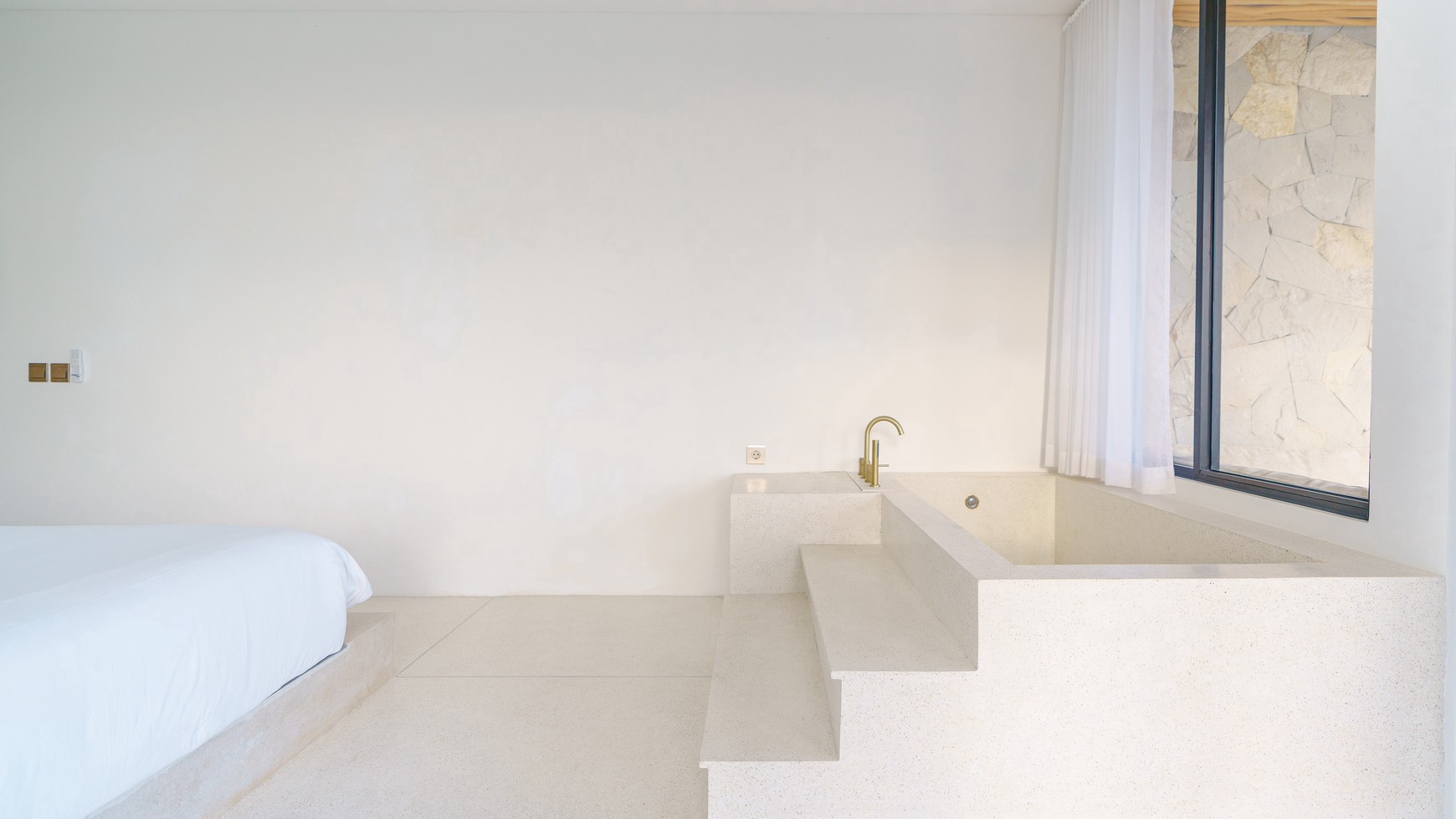 For Sale Leasehold - Brand new apartment 1 bedroom with rice field view in quiet spot Pererenan , Canggu Bali