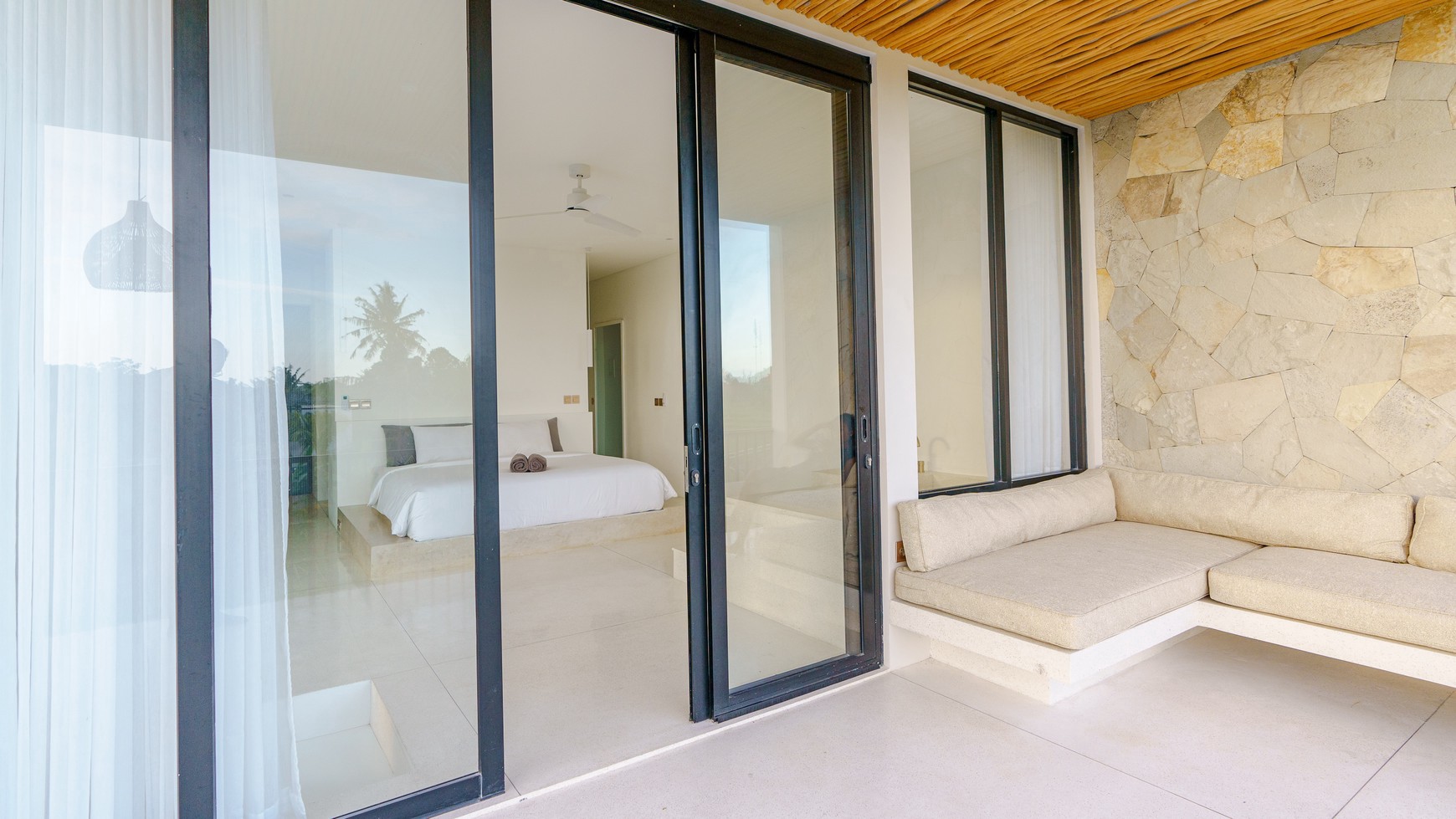 For Sale Leasehold - Brand new apartment 1 bedroom with rice field view in quiet spot Pererenan , Canggu Bali