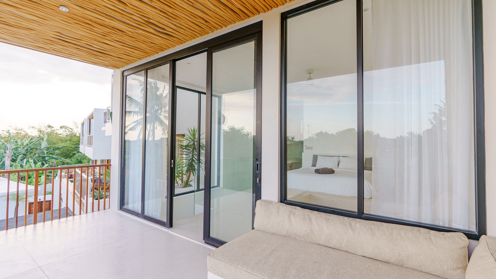 For Sale Leasehold - Brand new apartment 1 bedroom with rice field view in quiet spot Pererenan , Canggu Bali