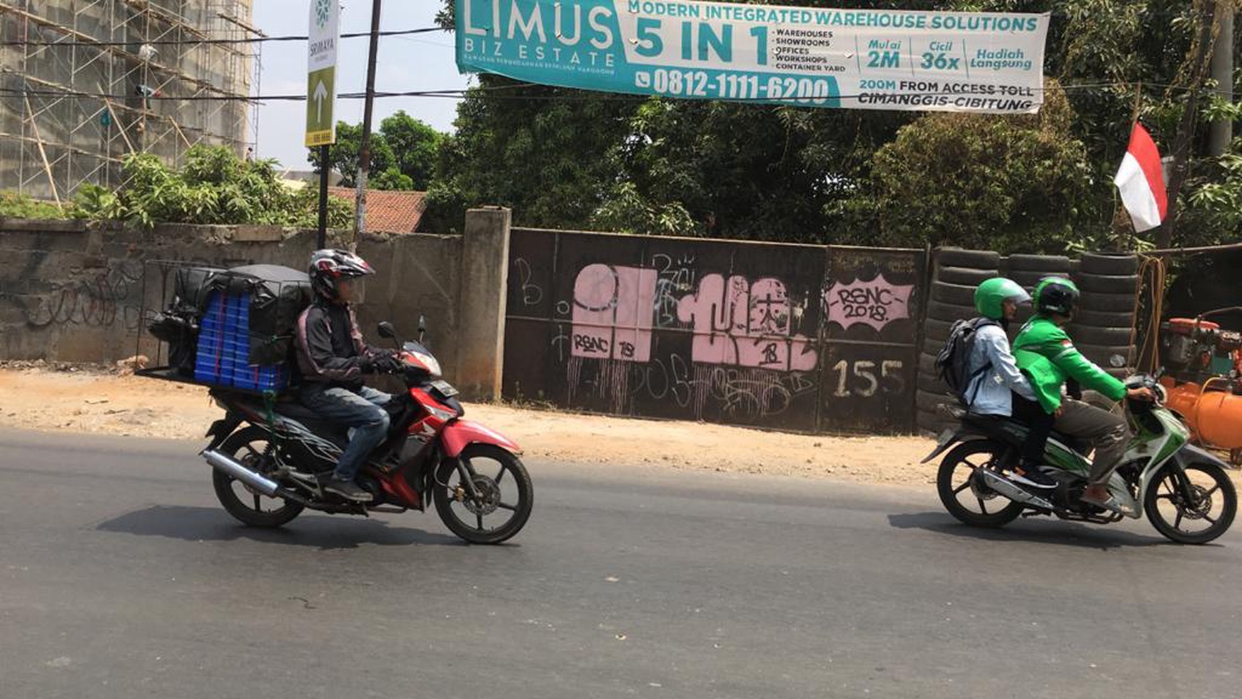 Kavling siap pakai di Jalan Raya Narogong