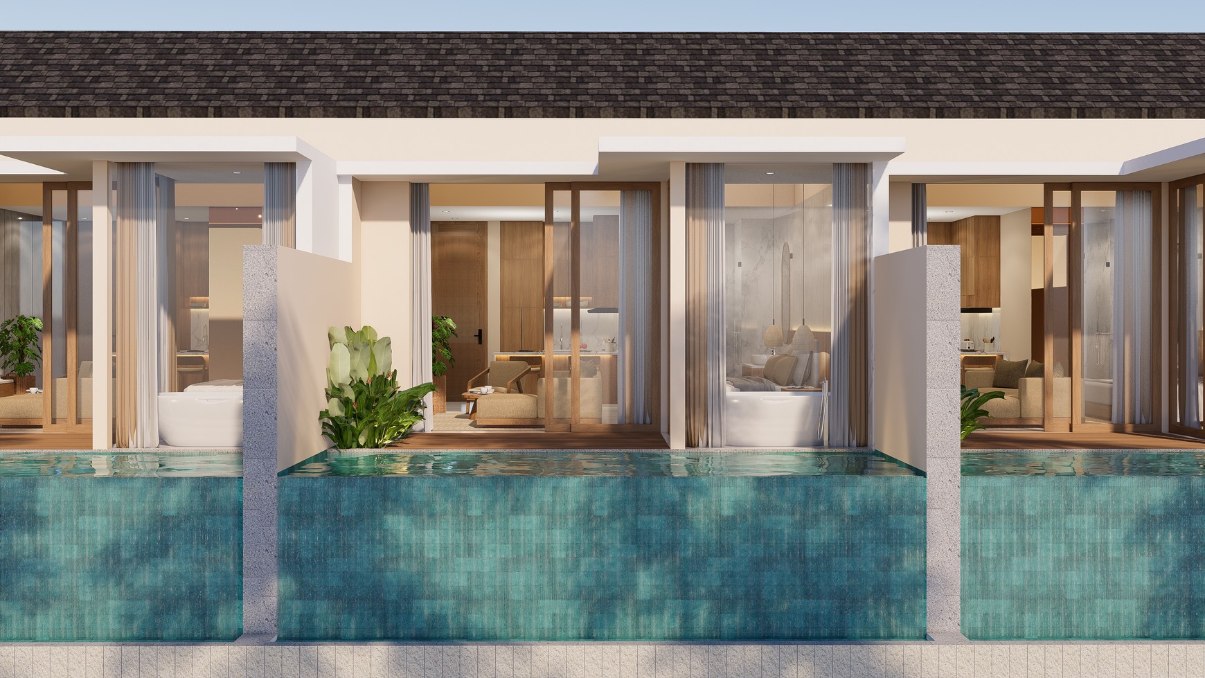 Apartment 4th floor - 1 bedroom with private pool sky in great location Batu Bolong Canggu