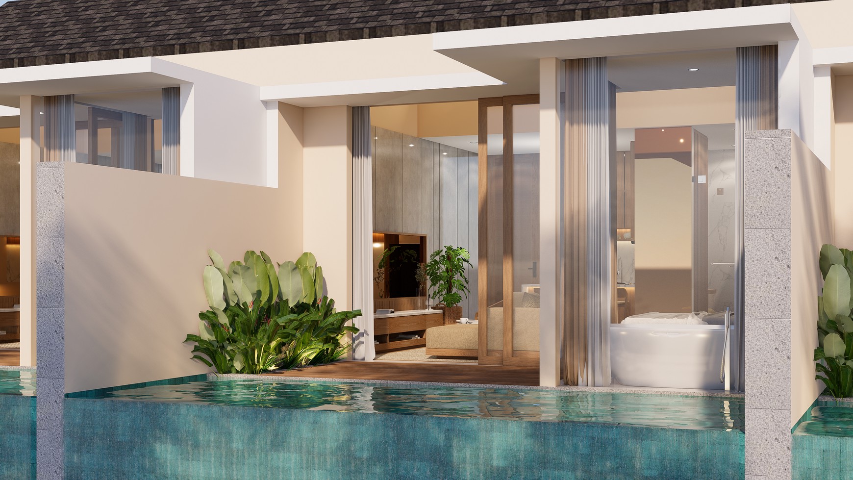 Apartment 4th floor - 1 bedroom with private pool sky in great location Batu Bolong Canggu