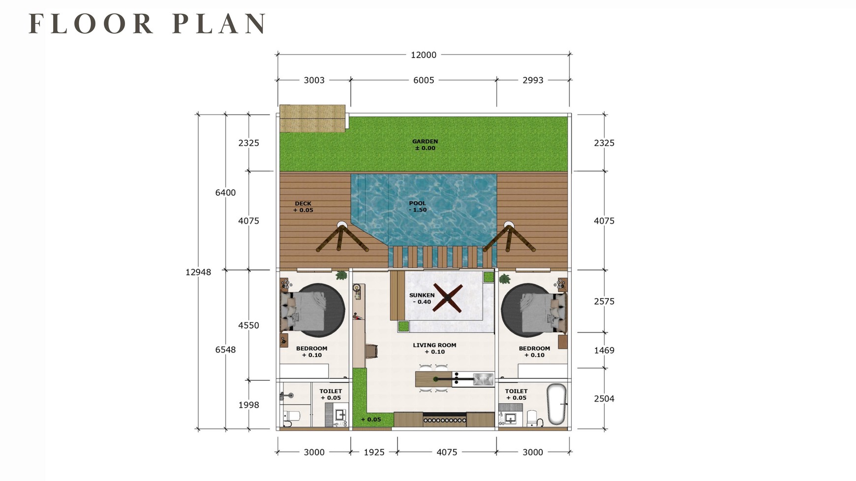 For Sale Leasehold - Brand new nice tropical villa style  area Canggu 