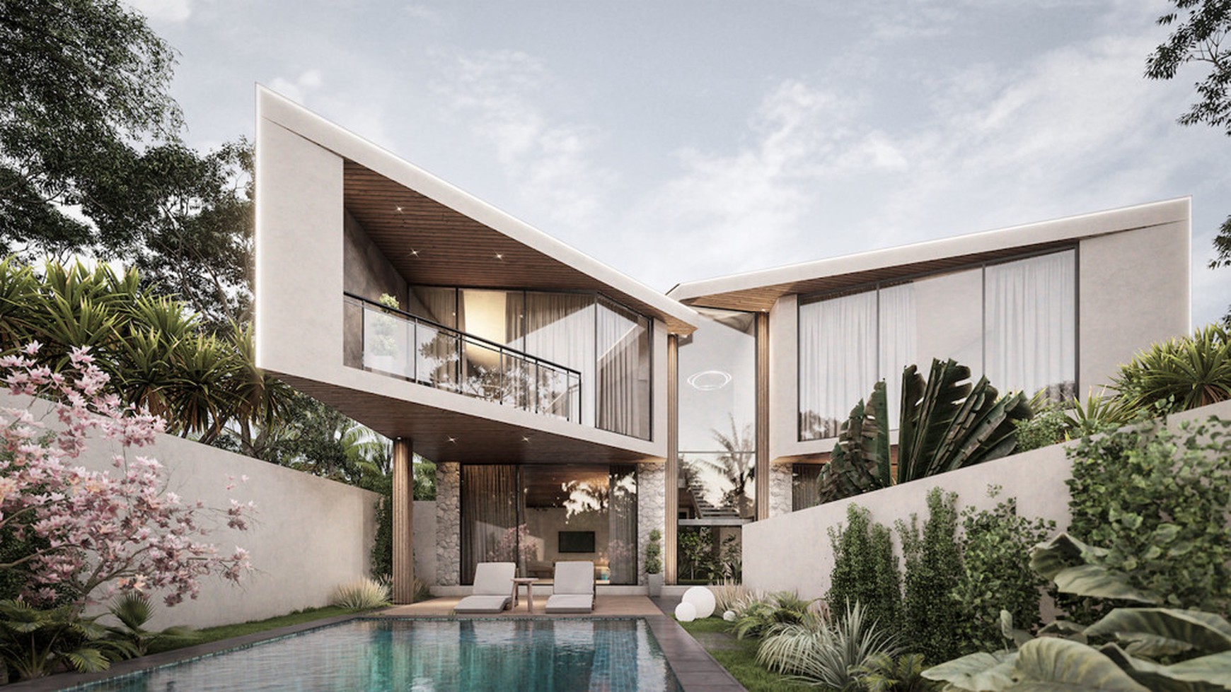 For Sale Leasehold - Brand new luxury villa 4 + 5 bedrooms for living / investment near Atlas and Finns beach club Bali