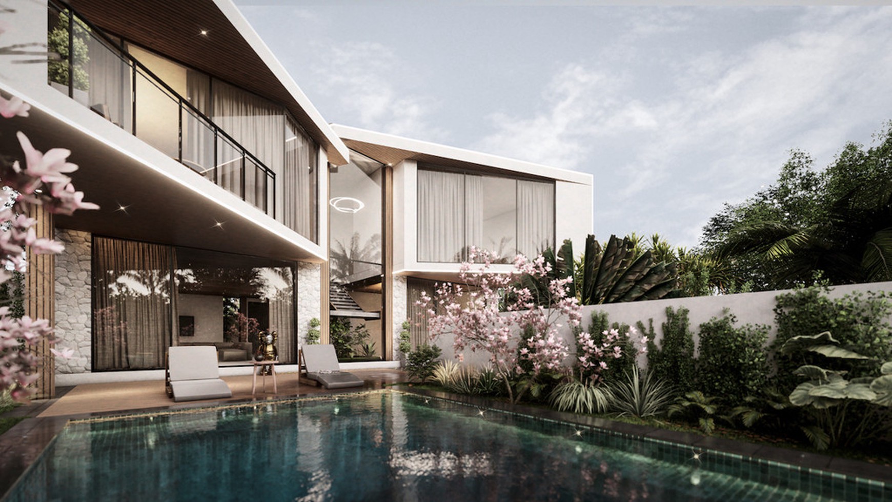 For Sale Leasehold - Brand new luxury villa 4 + 5 bedrooms for living / investment near Atlas and Finns beach club Bali