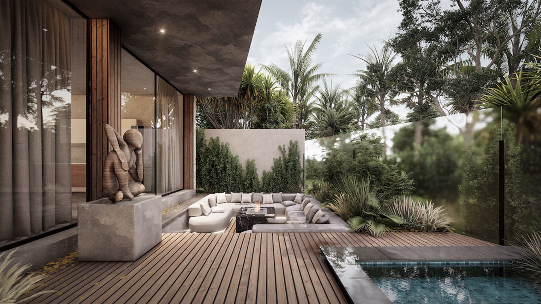 For Sale Leasehold - Brand new luxury villa 4 + 5 bedrooms for living / investment near Atlas and Finns beach club Bali