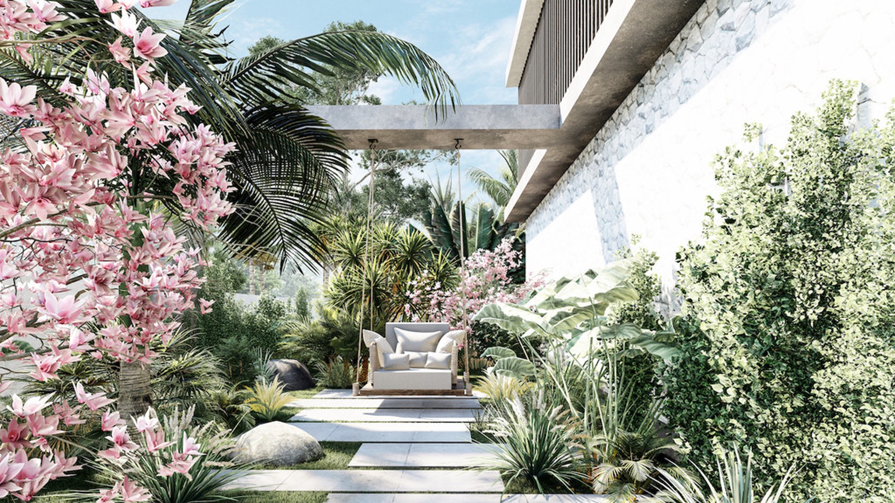 For Sale Leasehold - Brand new luxury villa 4 + 5 bedrooms for living / investment near Atlas and Finns beach club Bali