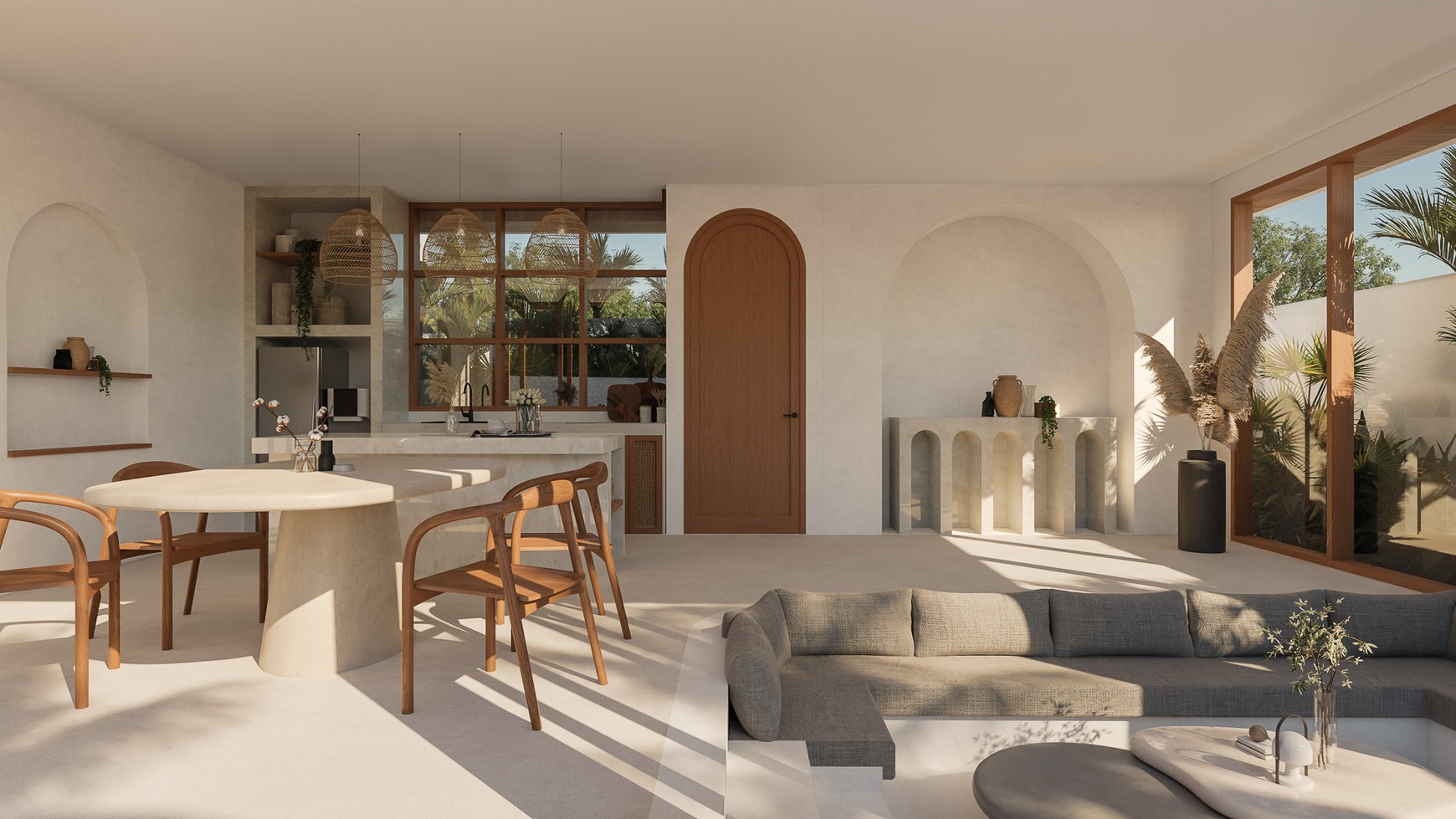 For Sale Leasehold - Brand new modern tropical luxury villa 3 bedrooms area Tumbak Bayuh Bali