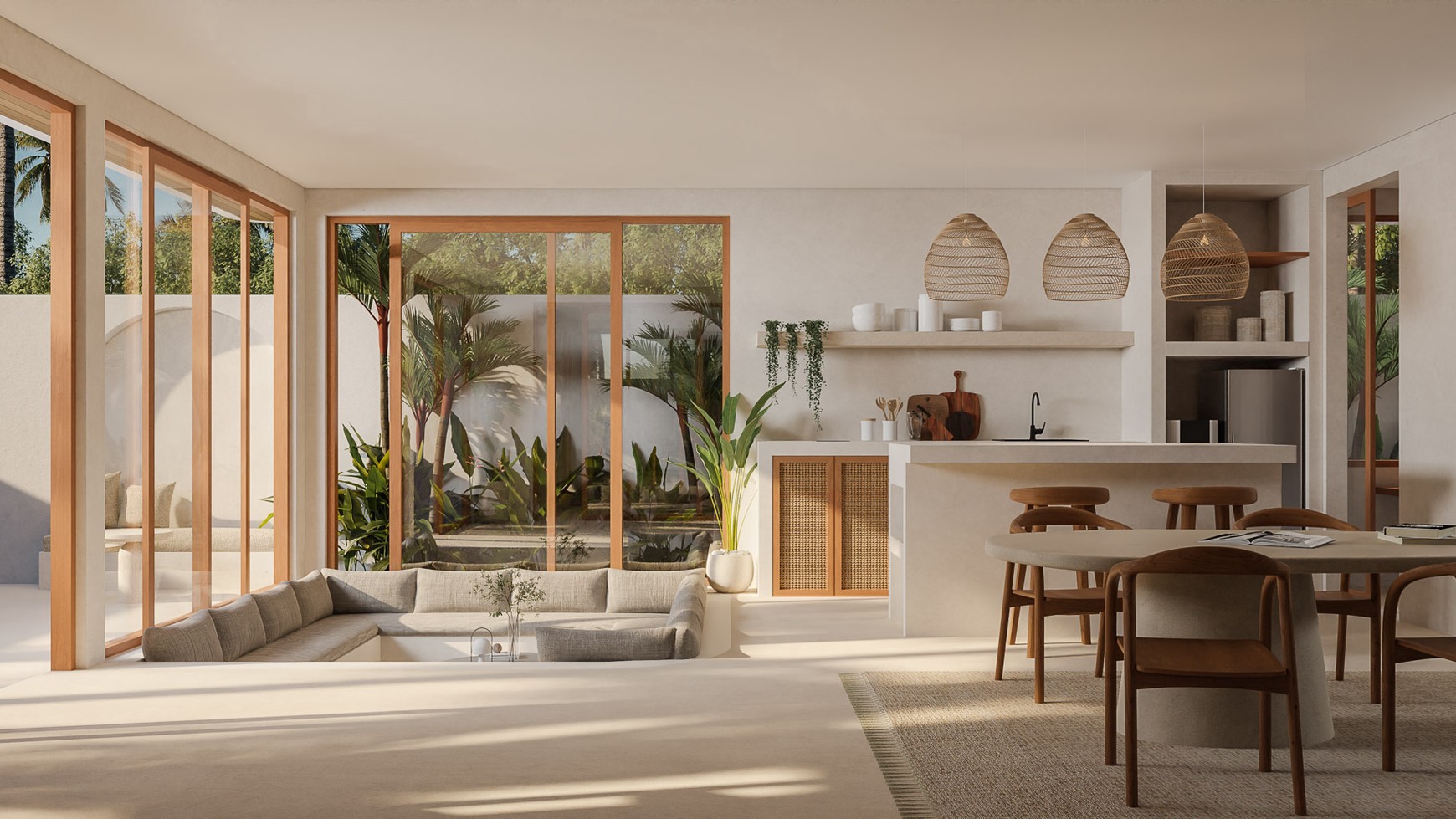 For Sale Leasehold - Brand new modern tropical luxury villa 3 bedrooms area Tumbak Bayuh Bali