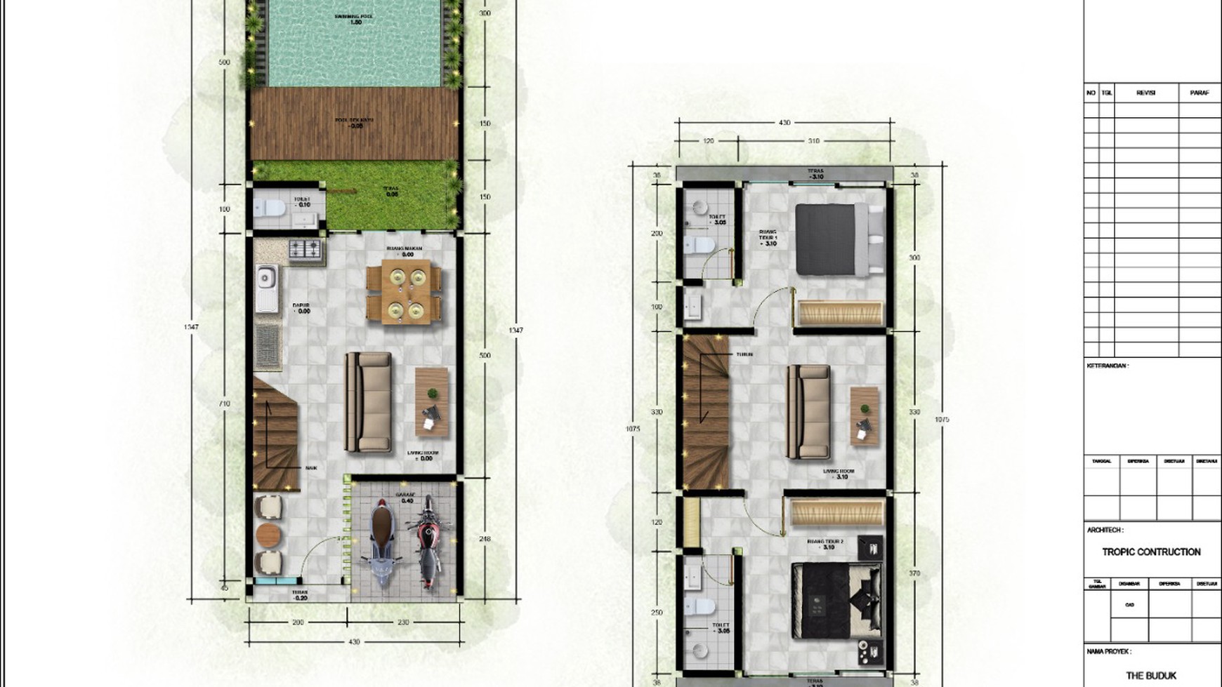 Small house with swimming pool in Buduk Canggu  Bali