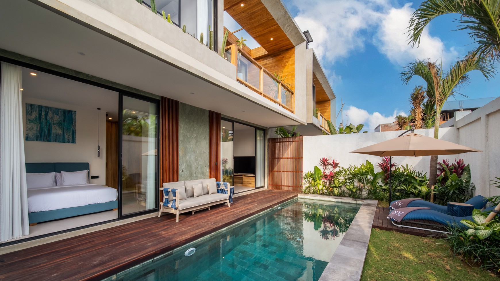 For Sale Leasehold - Brand new modern villa 3 bedrooms in the heart of Berawa - Canggu