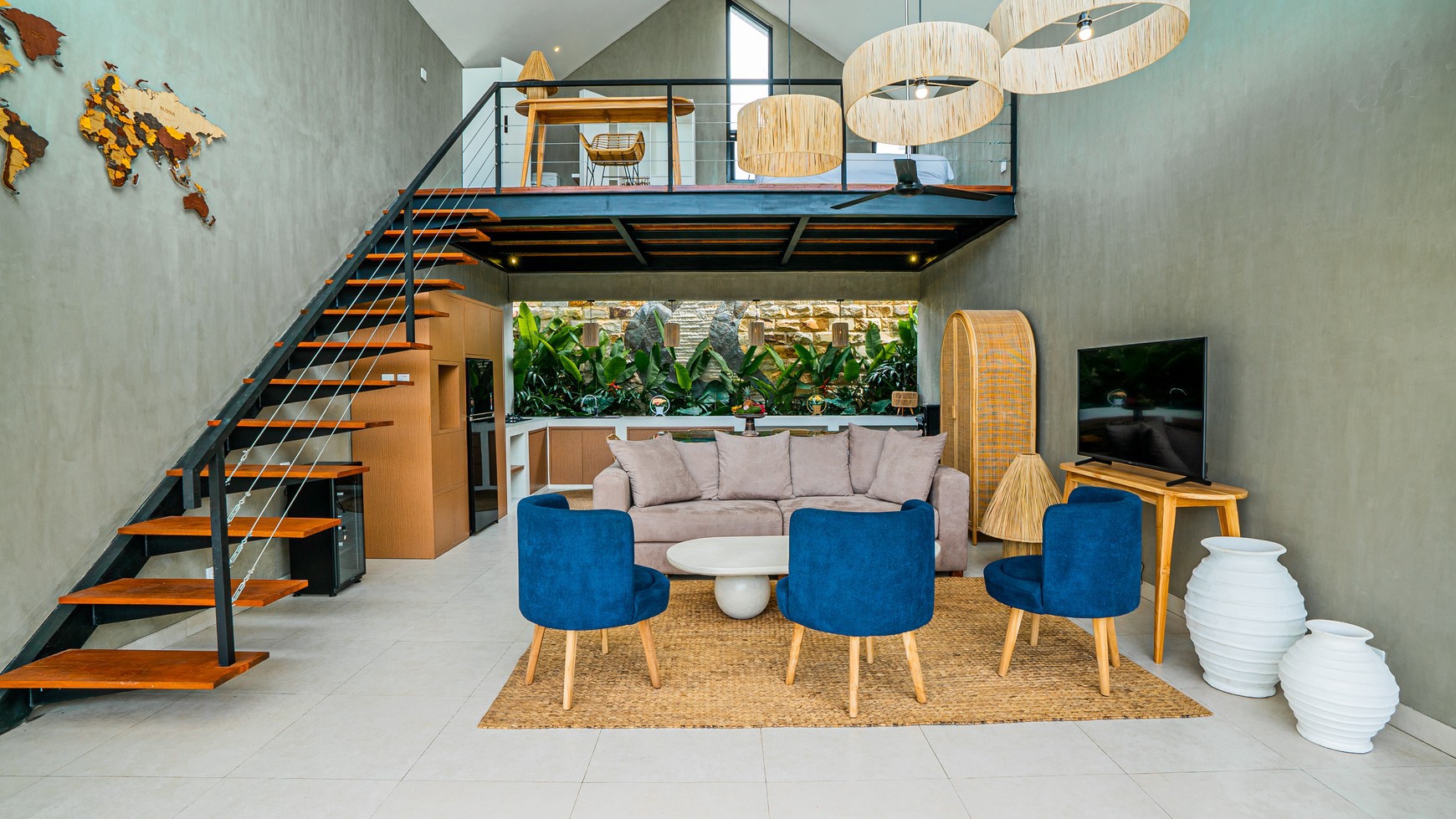 For Sale Leasehold - Brand new villa complex in quiet spot Raya Semer Bali - 4 bedrooms ( 2 bedrooms + 1 external + 1 loft )