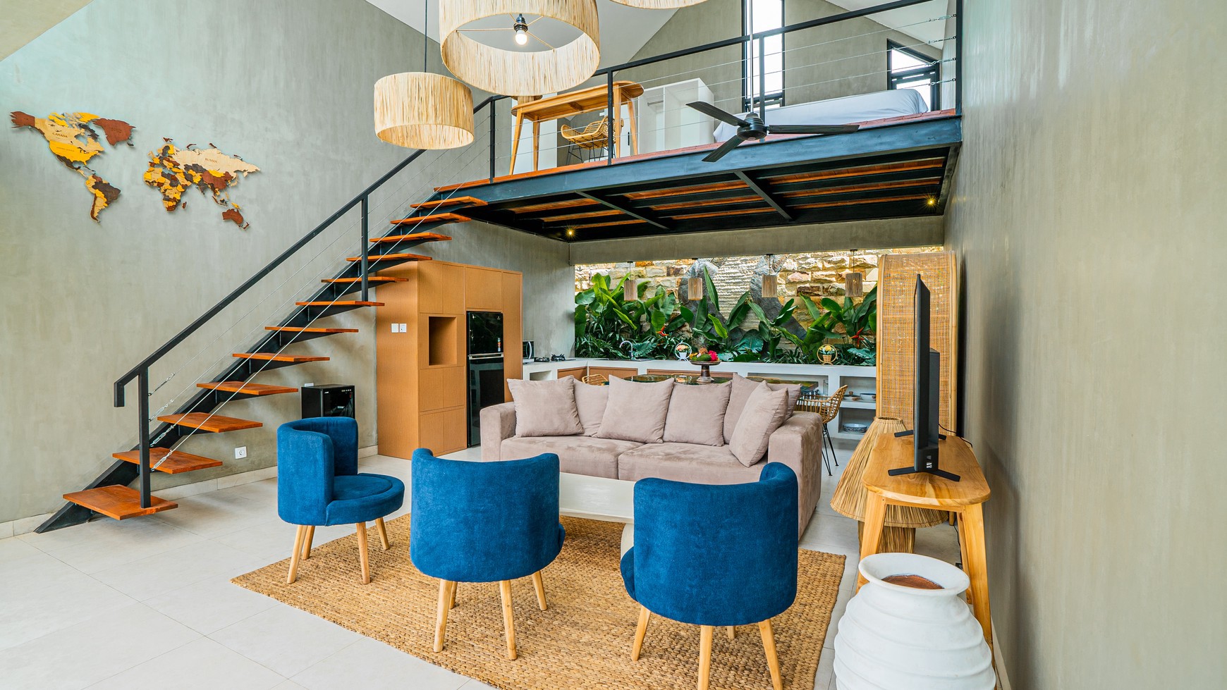 For Sale Leasehold - Brand new villa complex in quiet spot Raya Semer Bali - 4 bedrooms ( 2 bedrooms + 1 external + 1 loft )