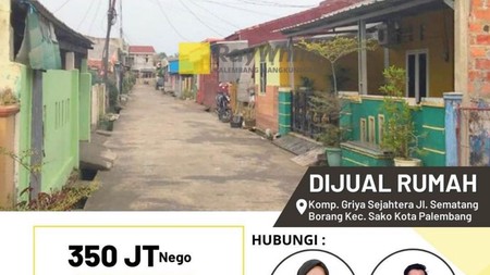 Rumah murah hanya di palembang 