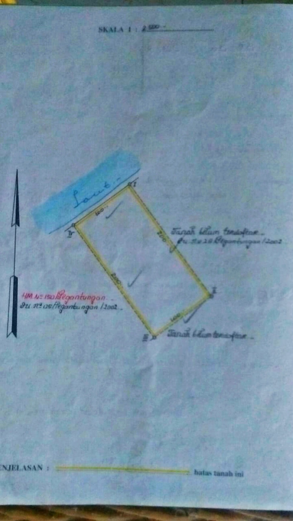 Dijual Kavling Belitung Desa Pegantungan Depan Pantai luas 4 hektar harga menarik cocok untuk Villa atau Hotel