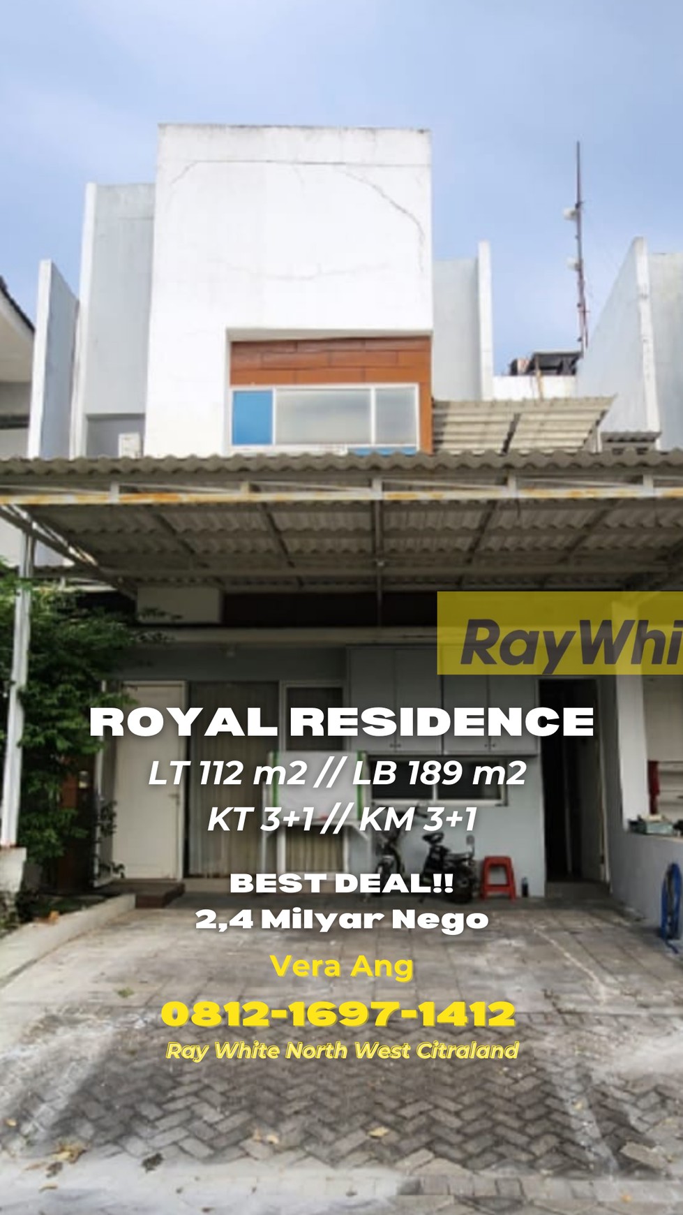 Rumah 2 Lantai Minimalis Semi Furnished 2 Milyar An Royal Residence