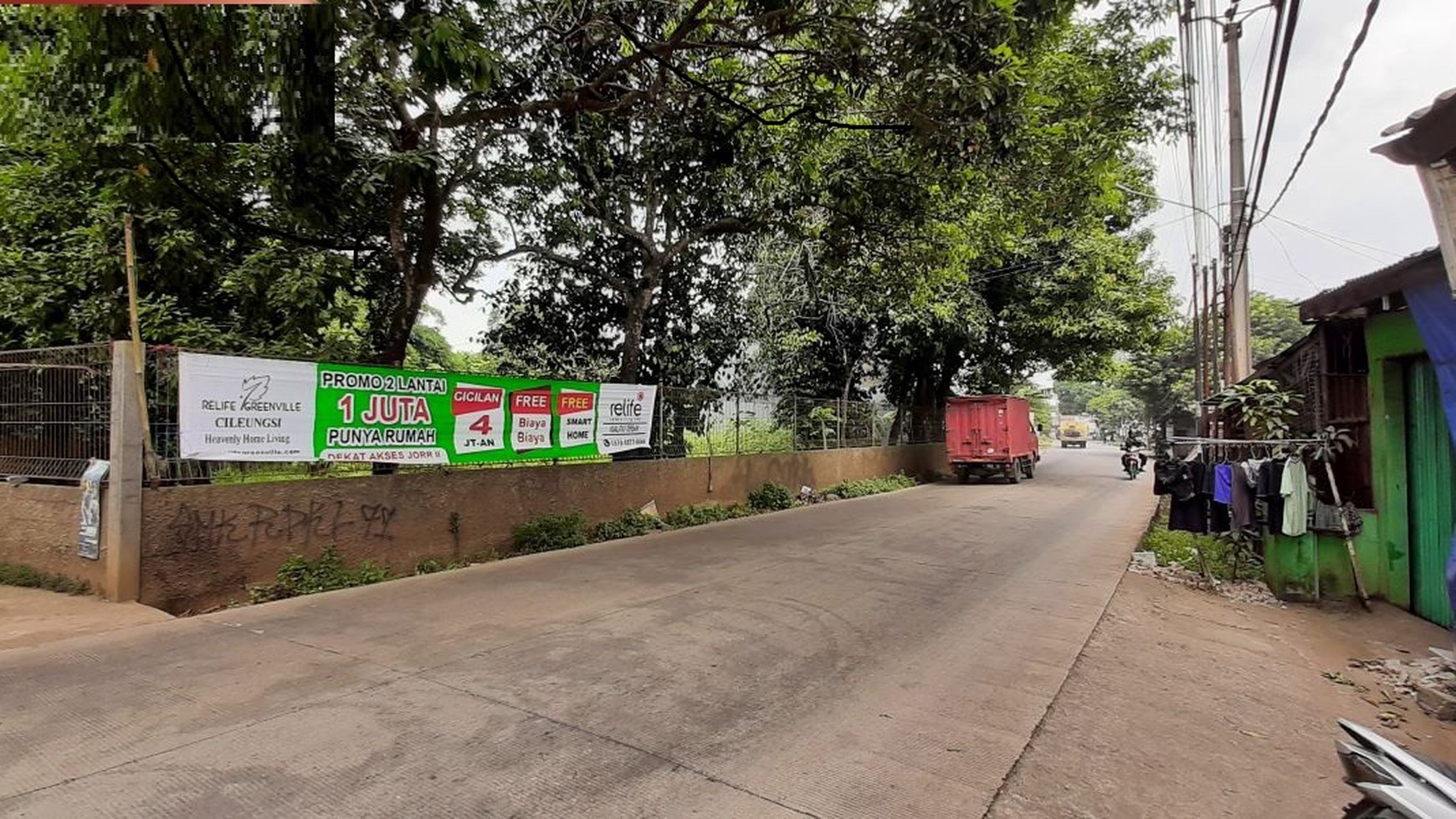 Lahan Komersial 2.5 Ha di Cileungsi Setu Bogor