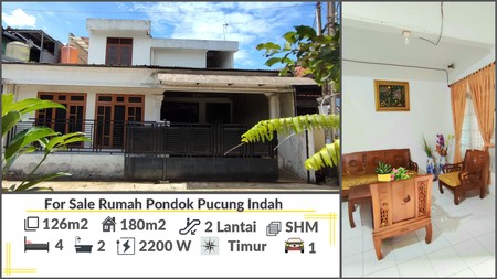 Harga Murah!!!Rumah 2 Lantai Luas 126m2 Harga 1.25M Nego di Bintaro, Tangerang Selatan.##YYWW