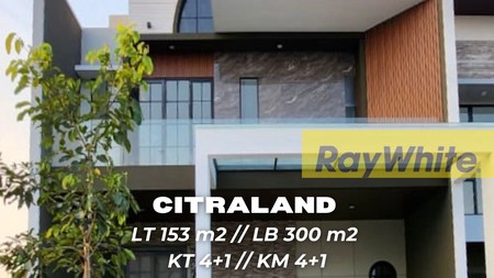 Rumah Baru 3 Lantai Mewah Modern Plus Attic Rooftop Citraland Surabaya