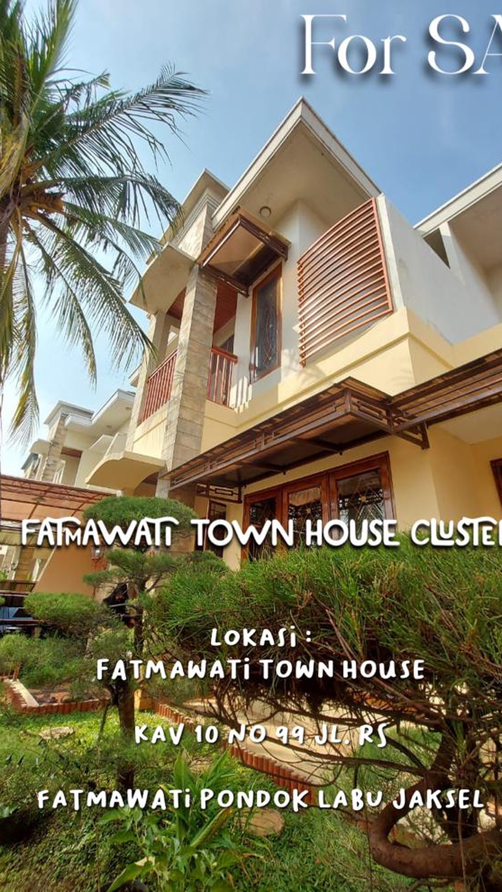 Jual Town House Jl RS Fatmawati Lima Menit Ke Tol Fatmawati